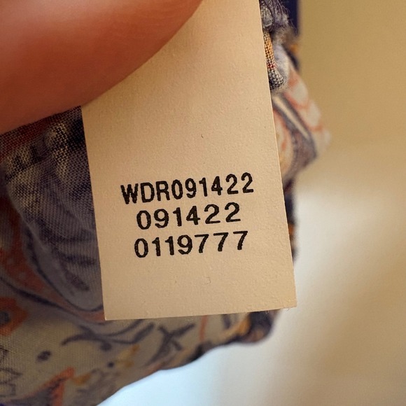 J. Jill Majestic Blue Paisley Sleeveless Midi Dress Size Small Petite - Picture 6 of 7